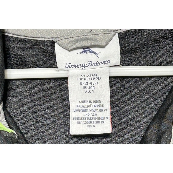 Tommy Bahama Hooded Jacket with Zipper Child Size XS 4 Zippered Pockets - Picture 8 of 10